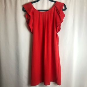 Large Sweet Rain  red mini dress